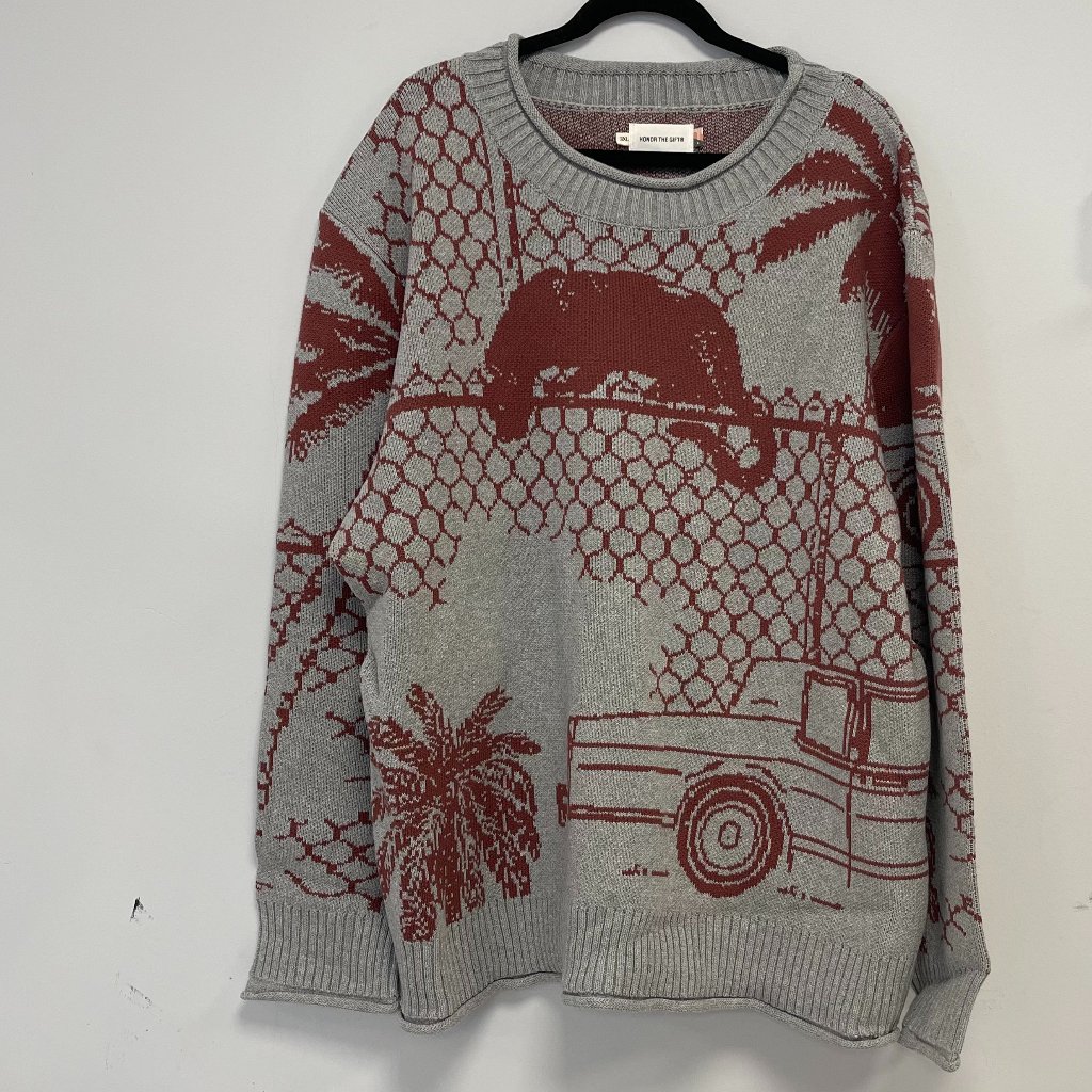 Honor The Gift Men's 100% Cotton Jungle Sweater - Size 3xl - Nwt